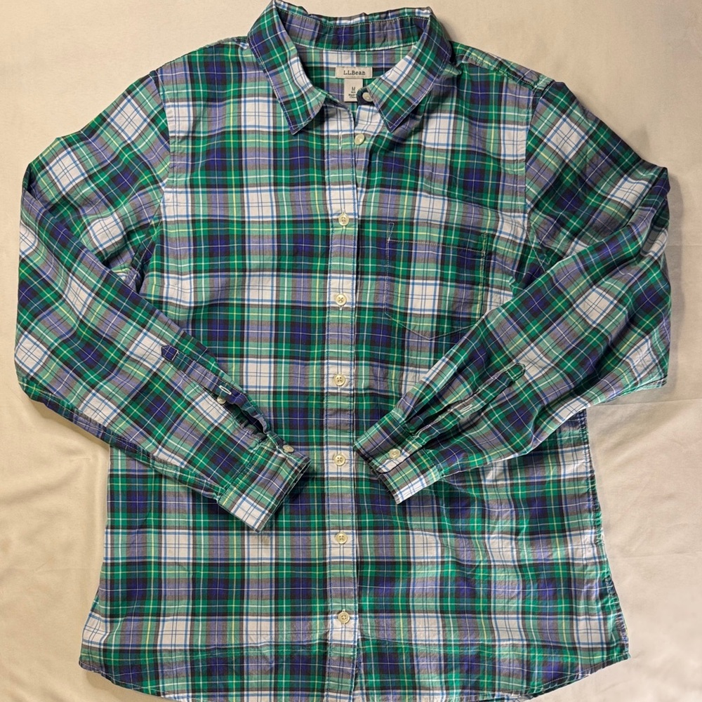 L.L. Bean Multicolor Plaid Shirt